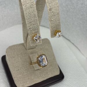 Set - earring with Vintage Ring